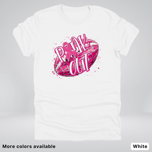 Pink Out Football Splatter - T-Shirt