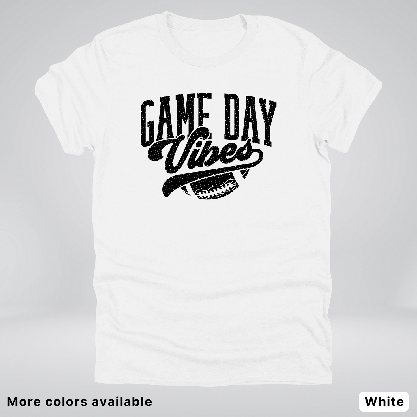 Game Day Vibes - Black Design 2 - Football T-Shirt