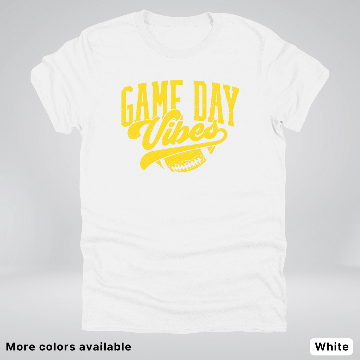 Game Day Vibes - Gold Design - Football T-Shirt