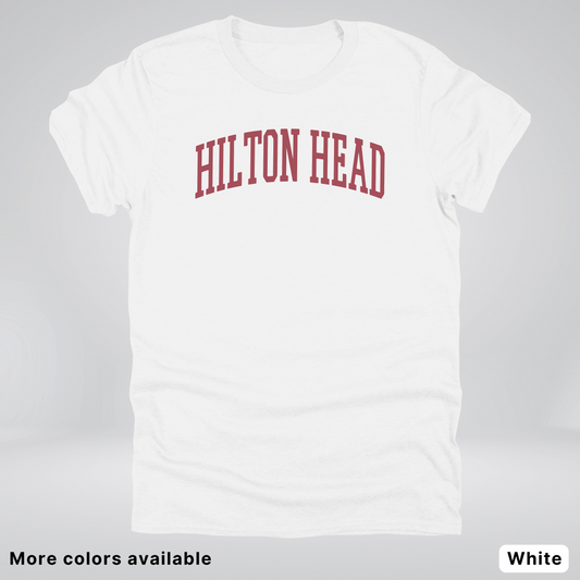 Hilton Head Destination - Red Design - T-Shirt
