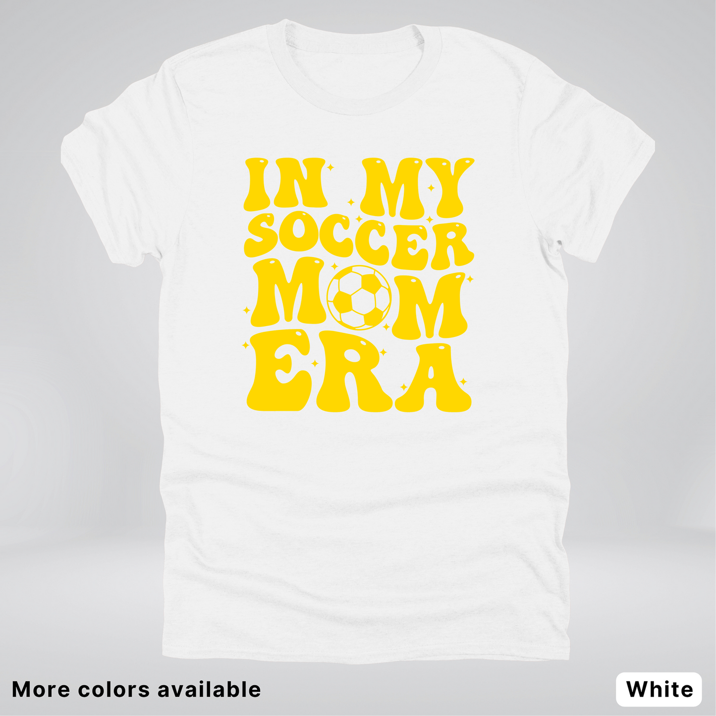 In My Soccer Mom Era – Gold Design - T-Shirt