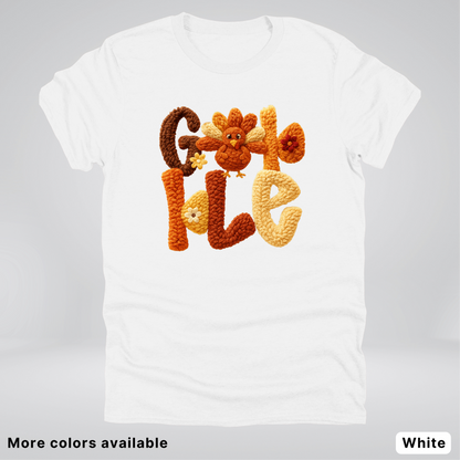 Gobble Crochet Turkey - T-Shirts