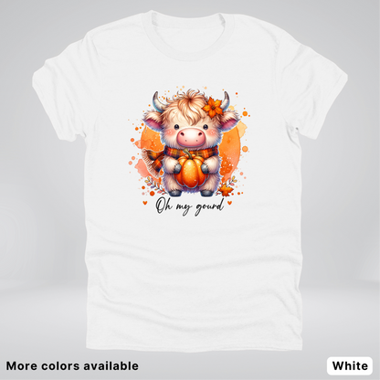 Oh My Gourd Small Cow Calf Pumpkin - T-Shirt