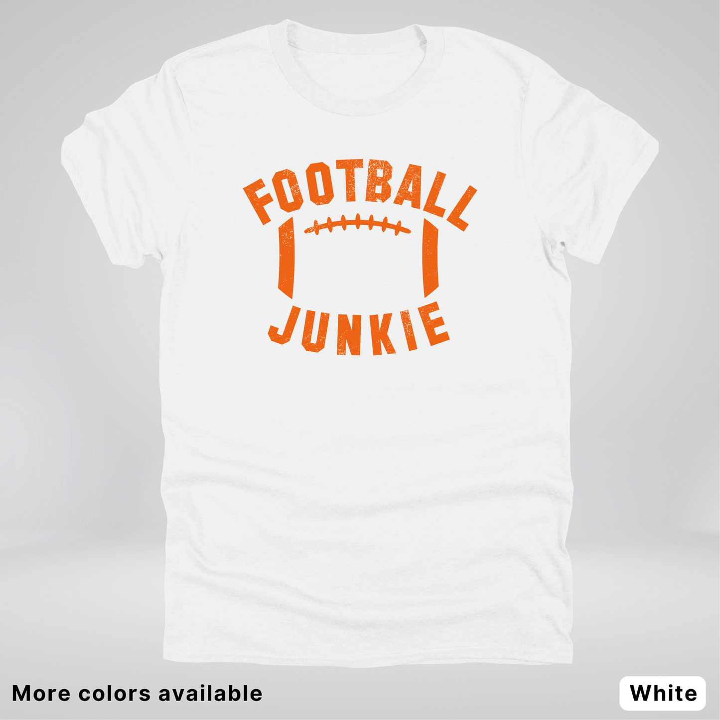Football Junkie – Orange Design - T-Shirt