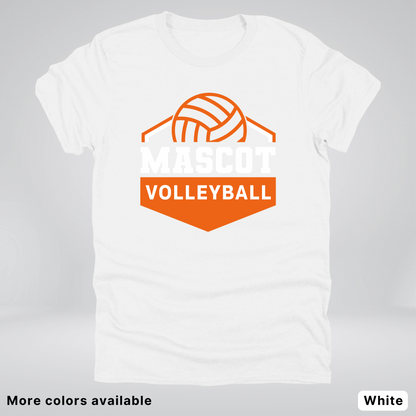 Custom Mascot - Orange - Volleyball Design 70 - T-Shirt