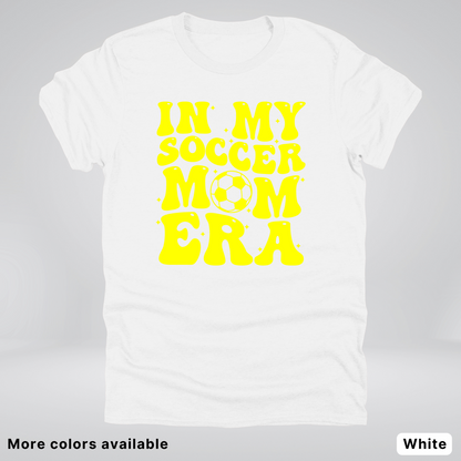 In My Soccer Mom Era – Yellow Design - T-Shirt