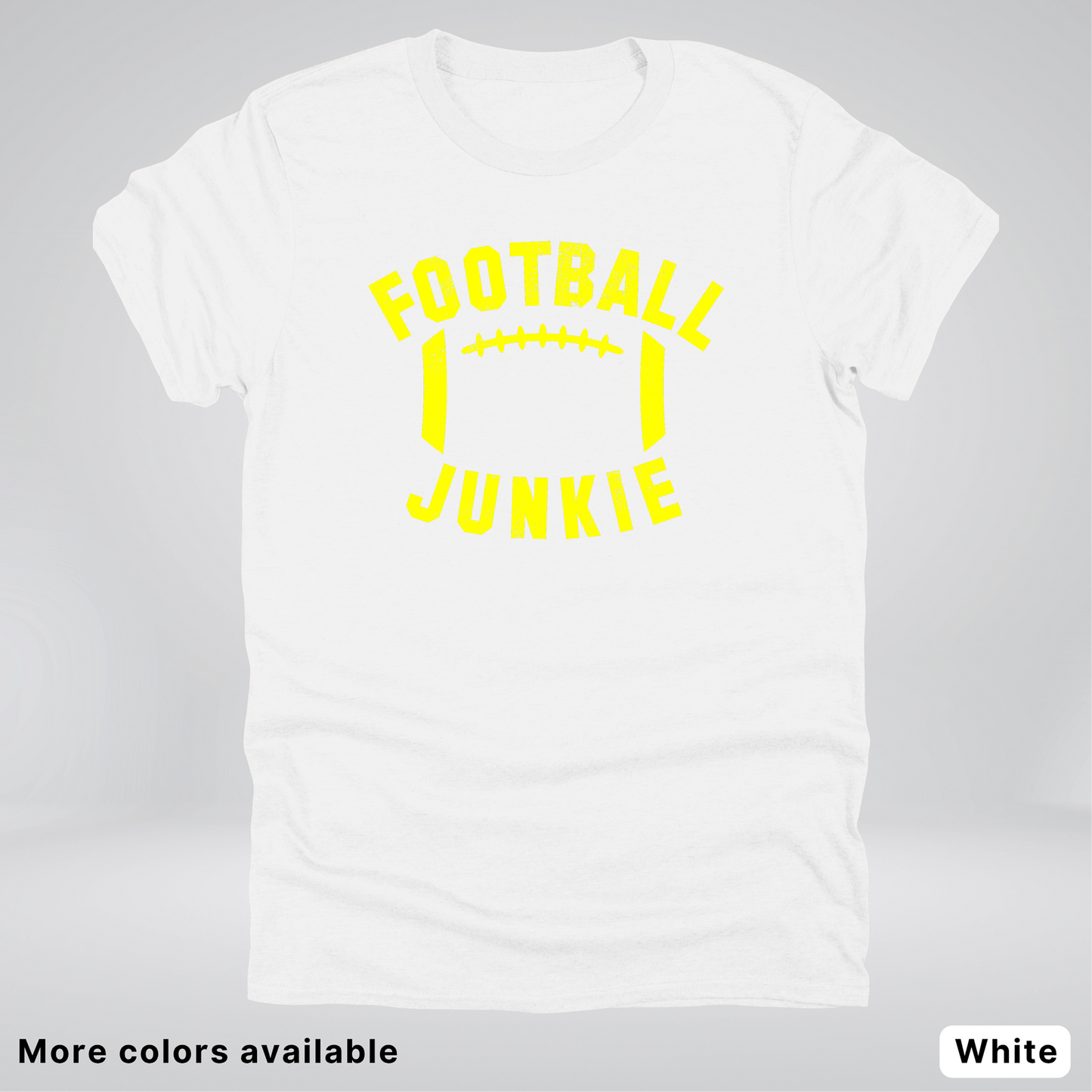 Football Junkie – Yellow Design - T-Shirt