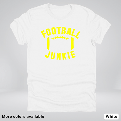 Football Junkie – Yellow Design - T-Shirt