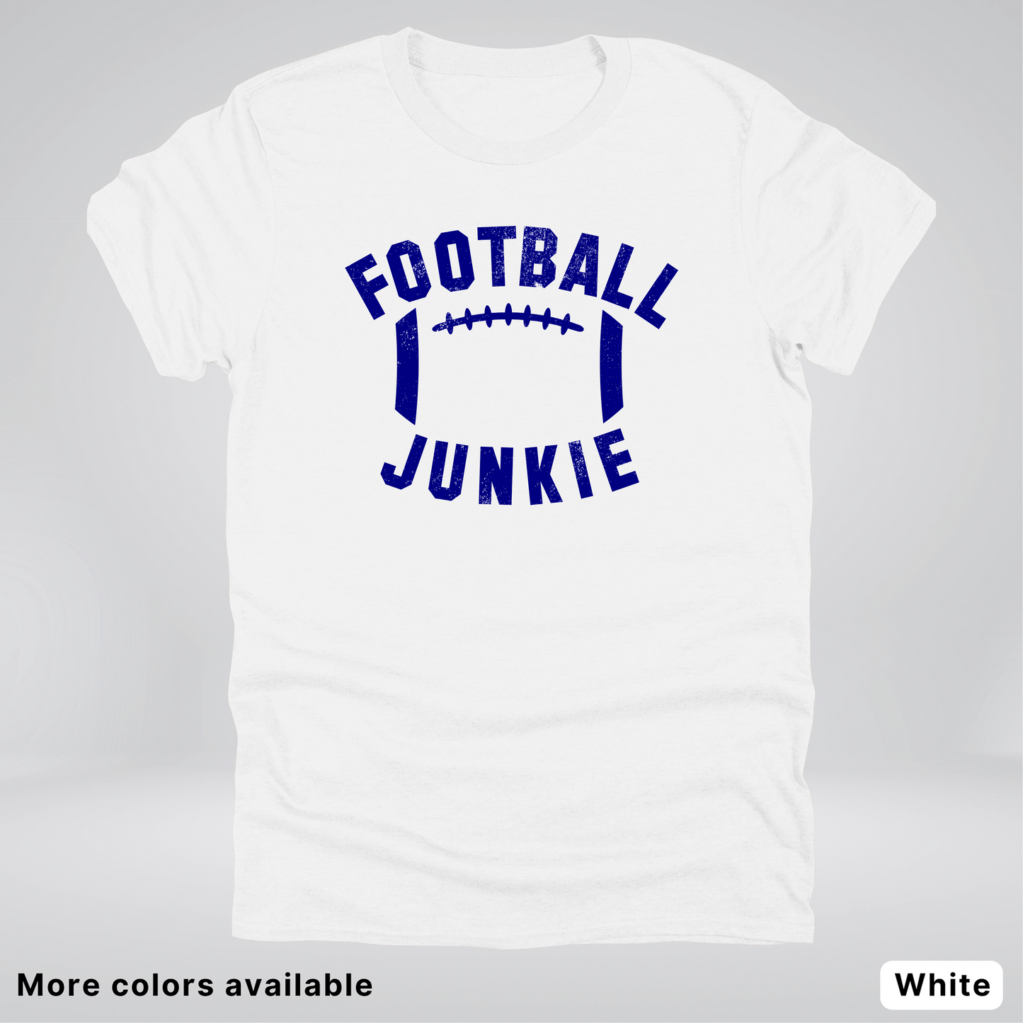 Football Junkie – Navy Design - T-Shirt