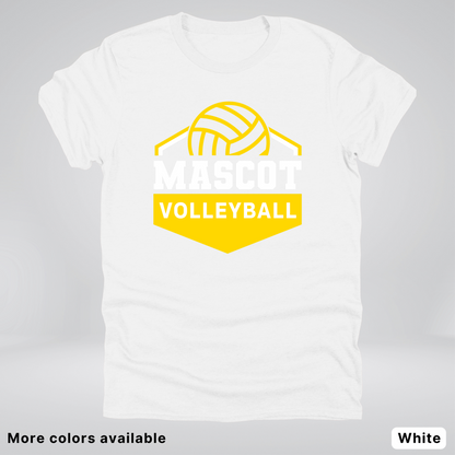 Custom Mascot - Gold - Volleyball Design 64 - T-Shirt