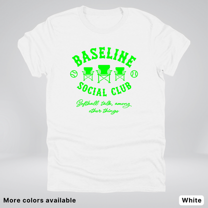 Baseline Social Club Softball – Green Design - T-Shirt