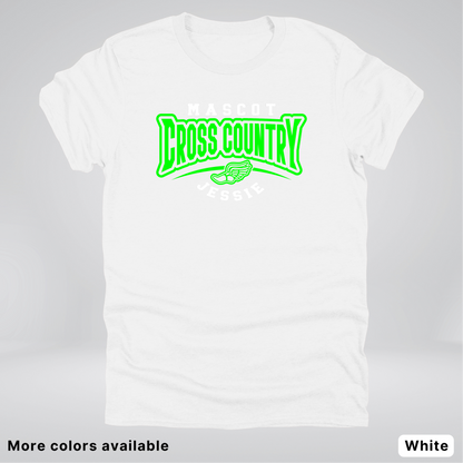 Custom Mascot & Name – Green Design – Cross Country 09 - T-Shirt