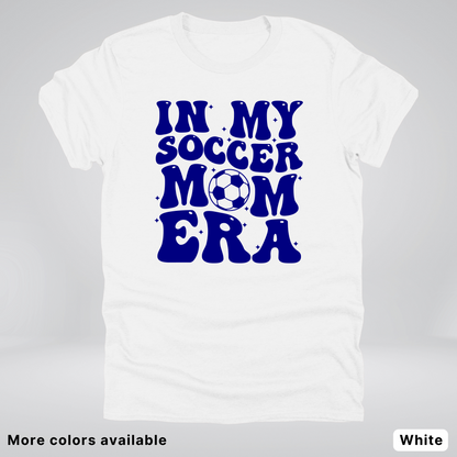 In My Soccer Mom Era – Navy Design - T-Shirt