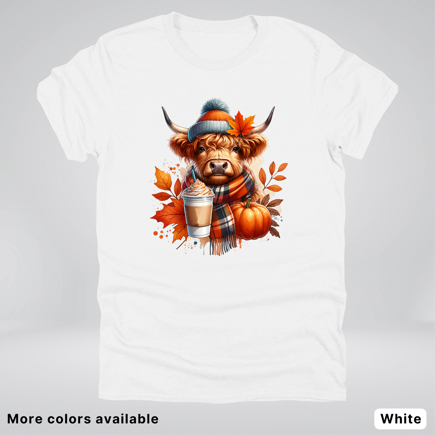 Fall Cow Cold Brew Coffee Pumpkin - T-Shirt