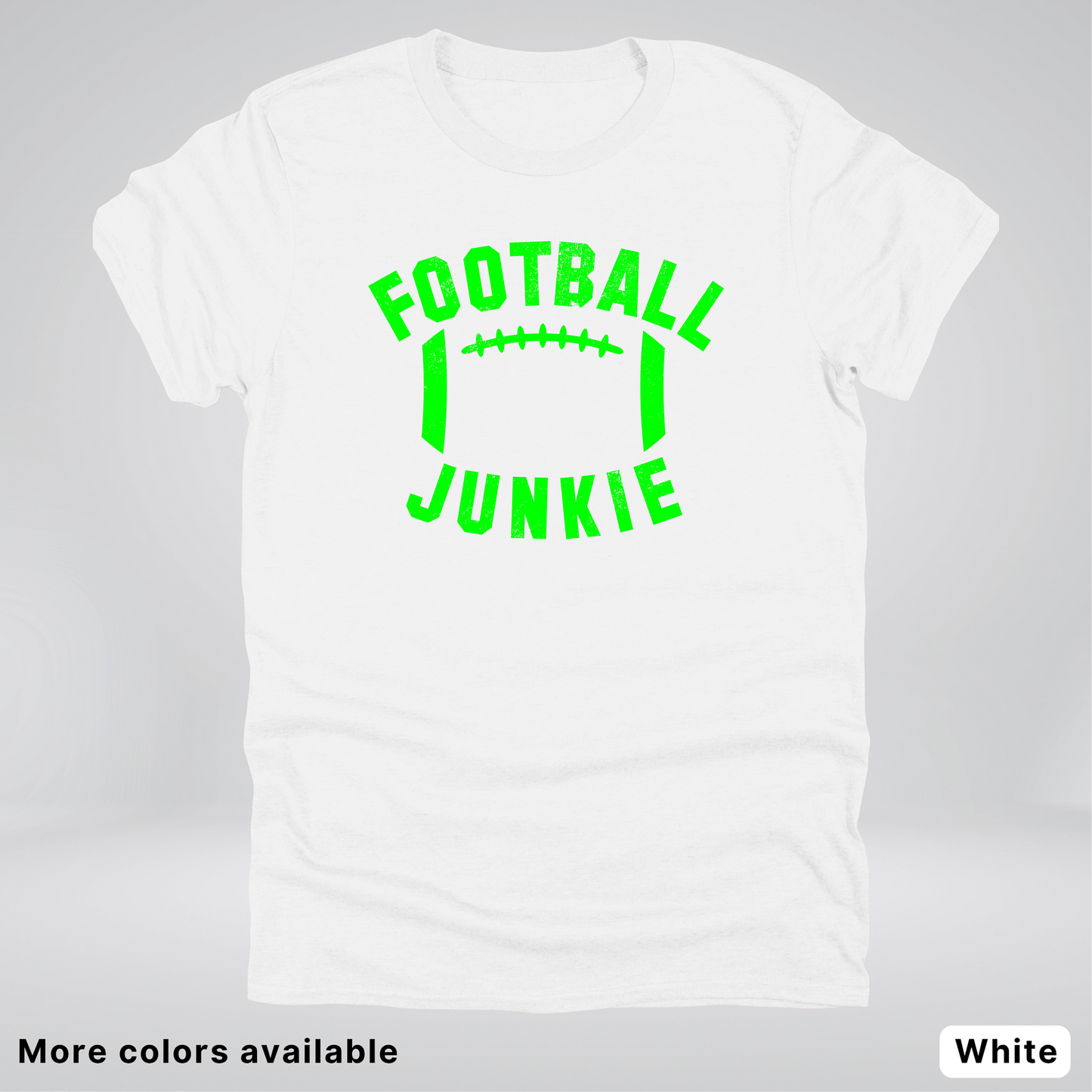 Football Junkie – Green Design - T-Shirt