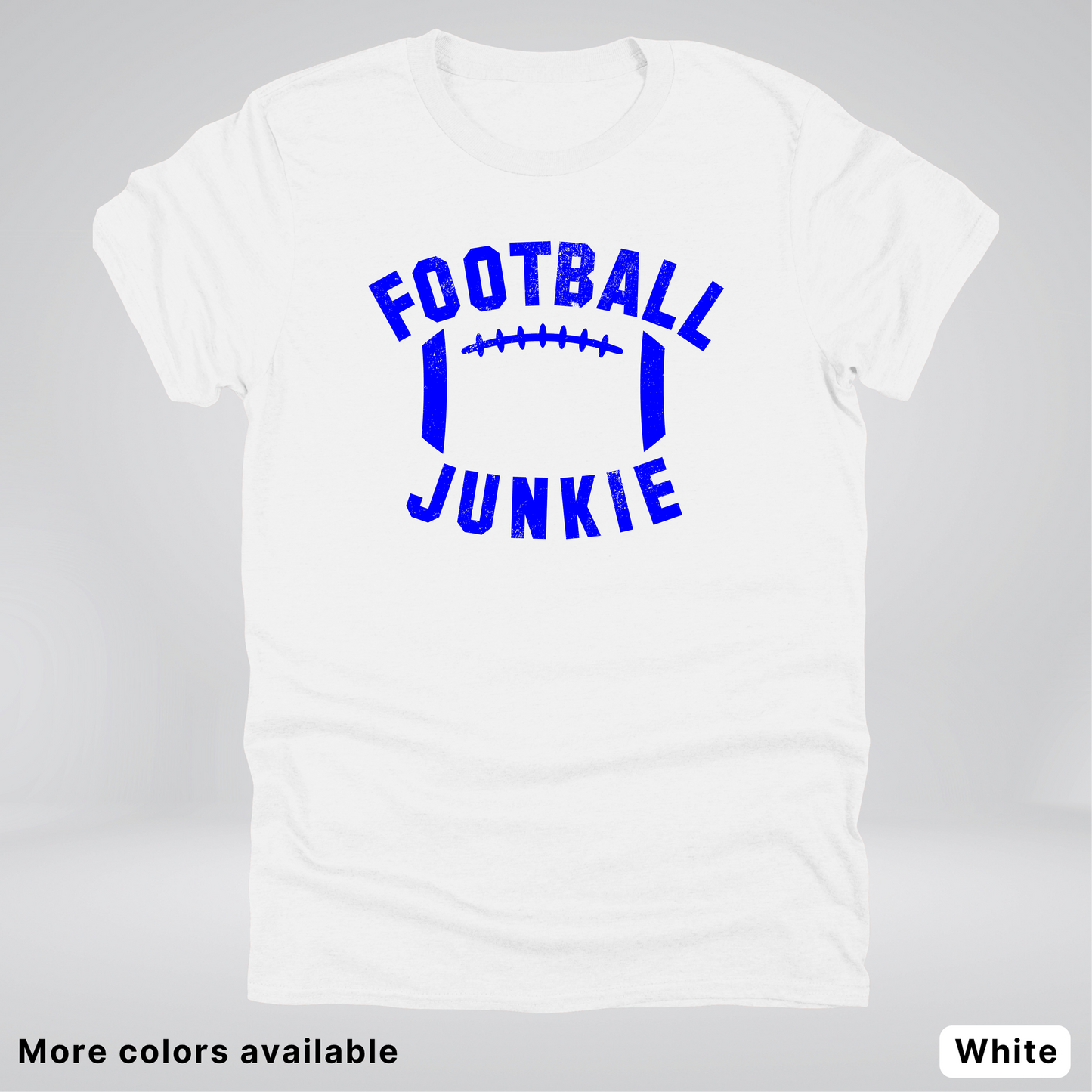 Football Junkie – Blue Design - T-Shirt
