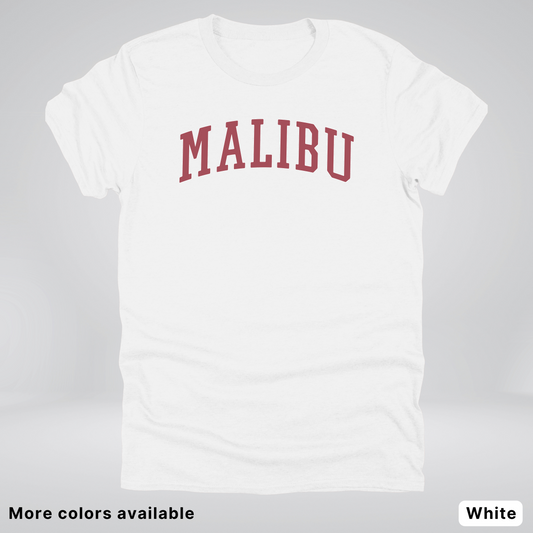 Malibu Destination - Red Design - T-Shirt