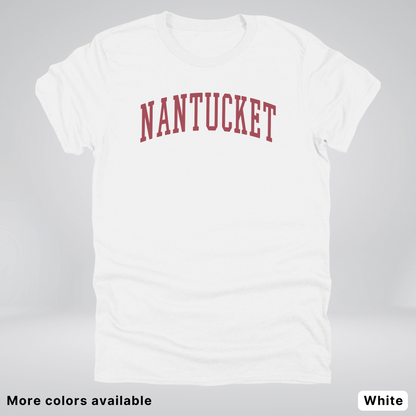 Nantucket Destination - Red Design - T-Shirt