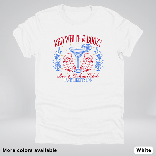 Red White And Boozy 4th Of July T-Shirt