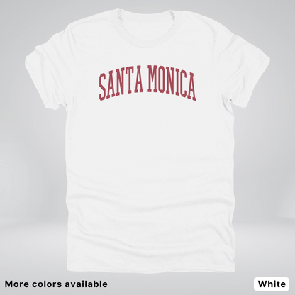 Santa Monica Destination - Red Design - T-Shirt