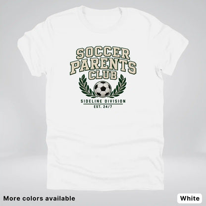 Soccer Parents Club Faux Embroidery Sideline T-Shirt