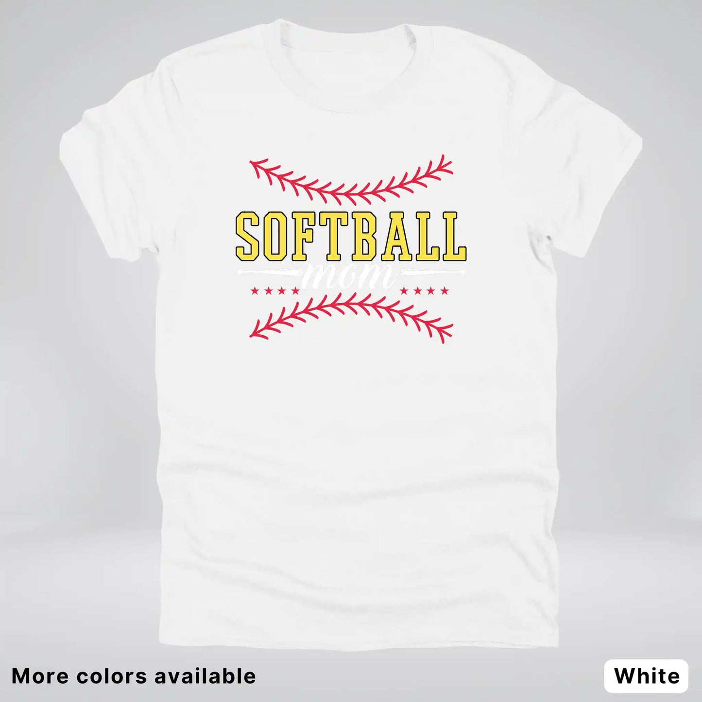 Softball Mom - White Design - T-Shirt
