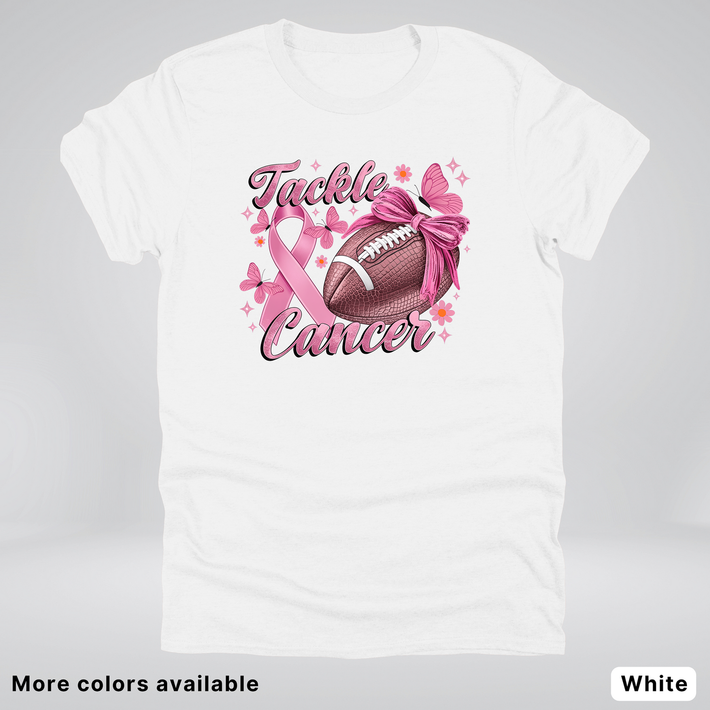 Tackle Cancer Coquette 02 Football T-Shirt