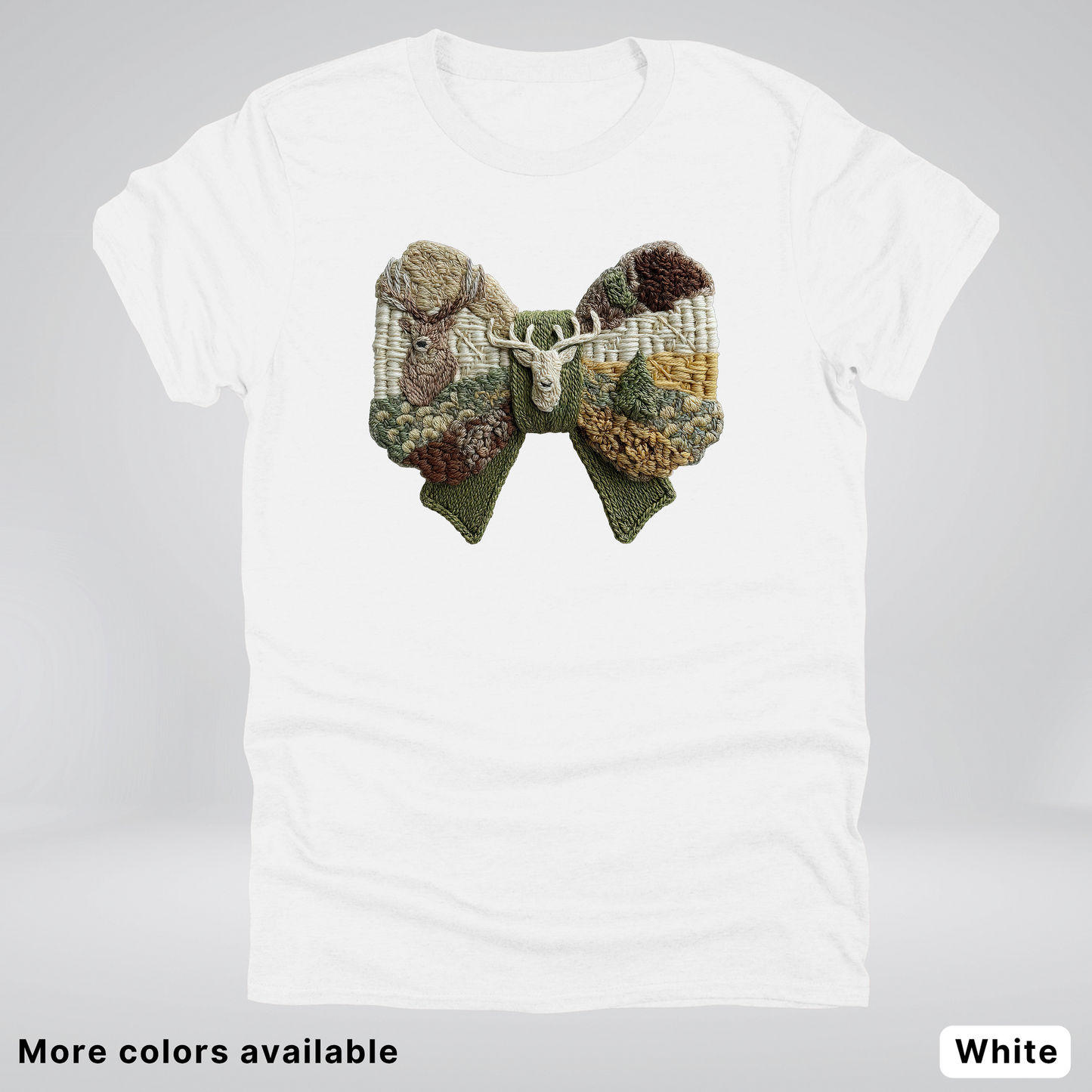 Rocking Horse Holiday Bow – Hook Yard Faux Look - T-Shirt