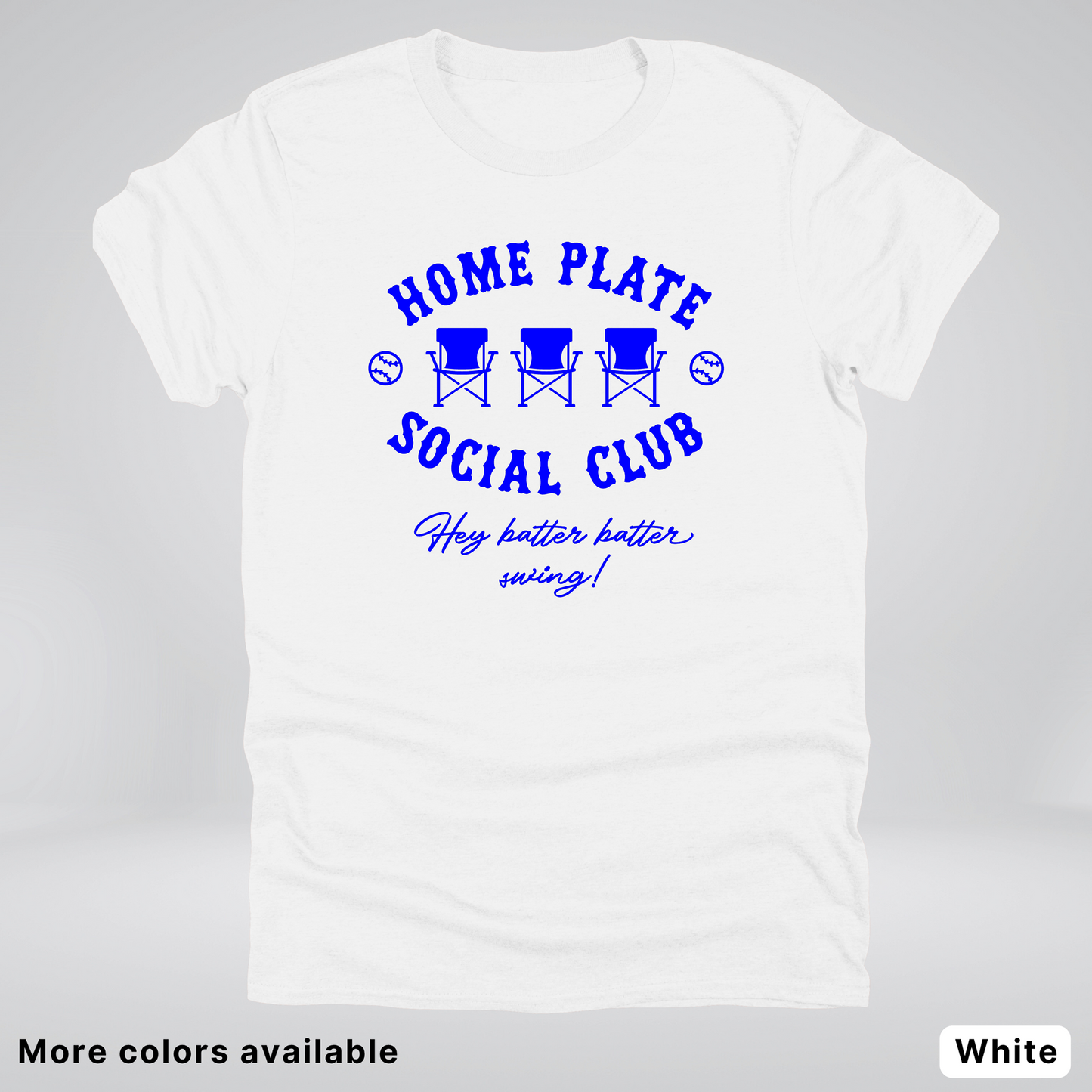 Home Plate Social Club – Blue Design - T-Shirt