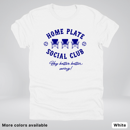 Home Plate Social Club – Navy Design - T-Shirt
