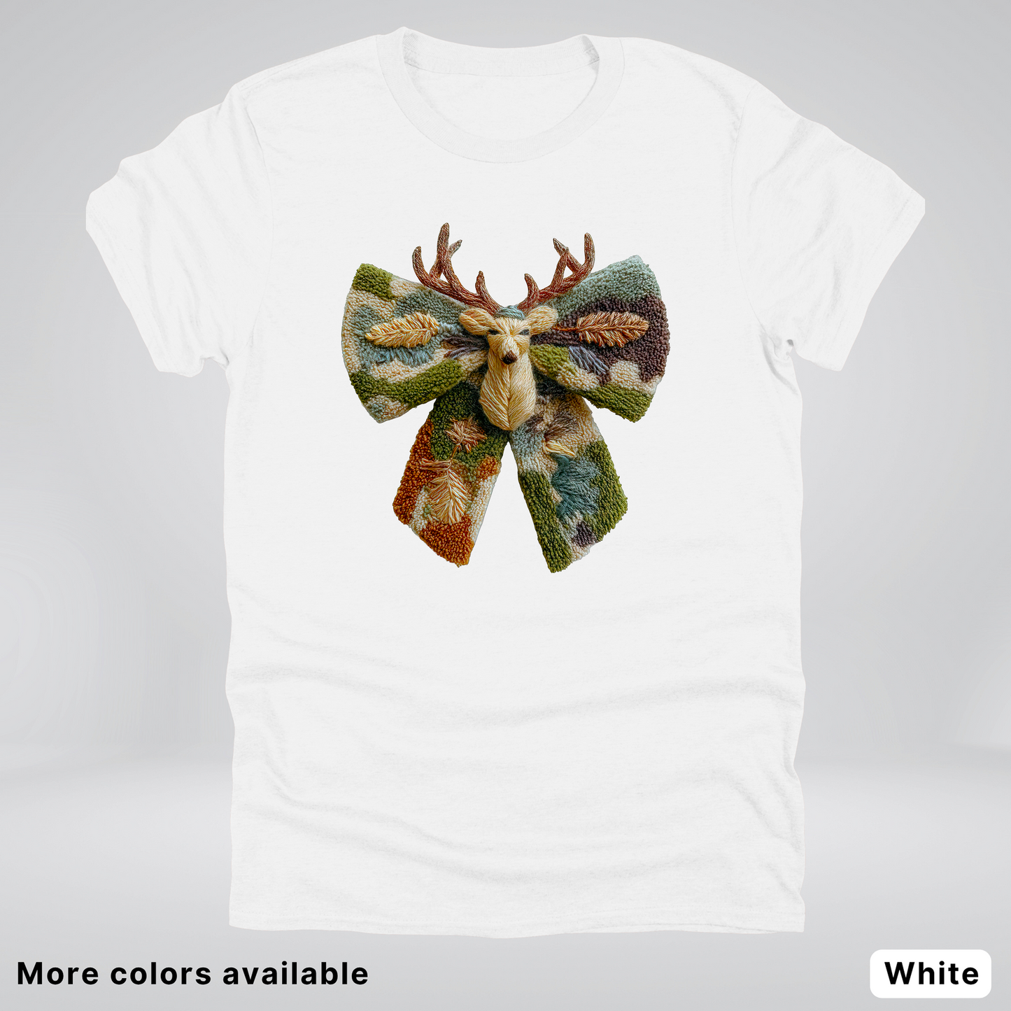 Neutral Woodland Bow Hook Yard Faux - T-Shirt