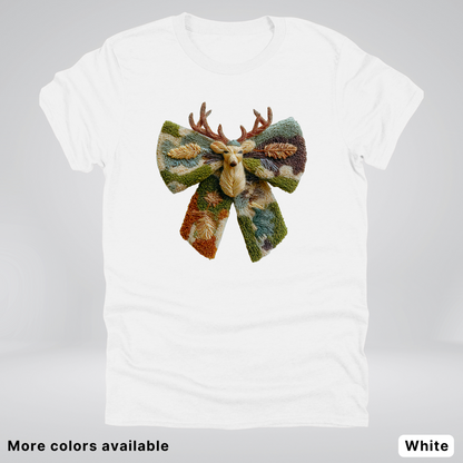 Neutral Woodland Bow Hook Yard Faux - T-Shirt
