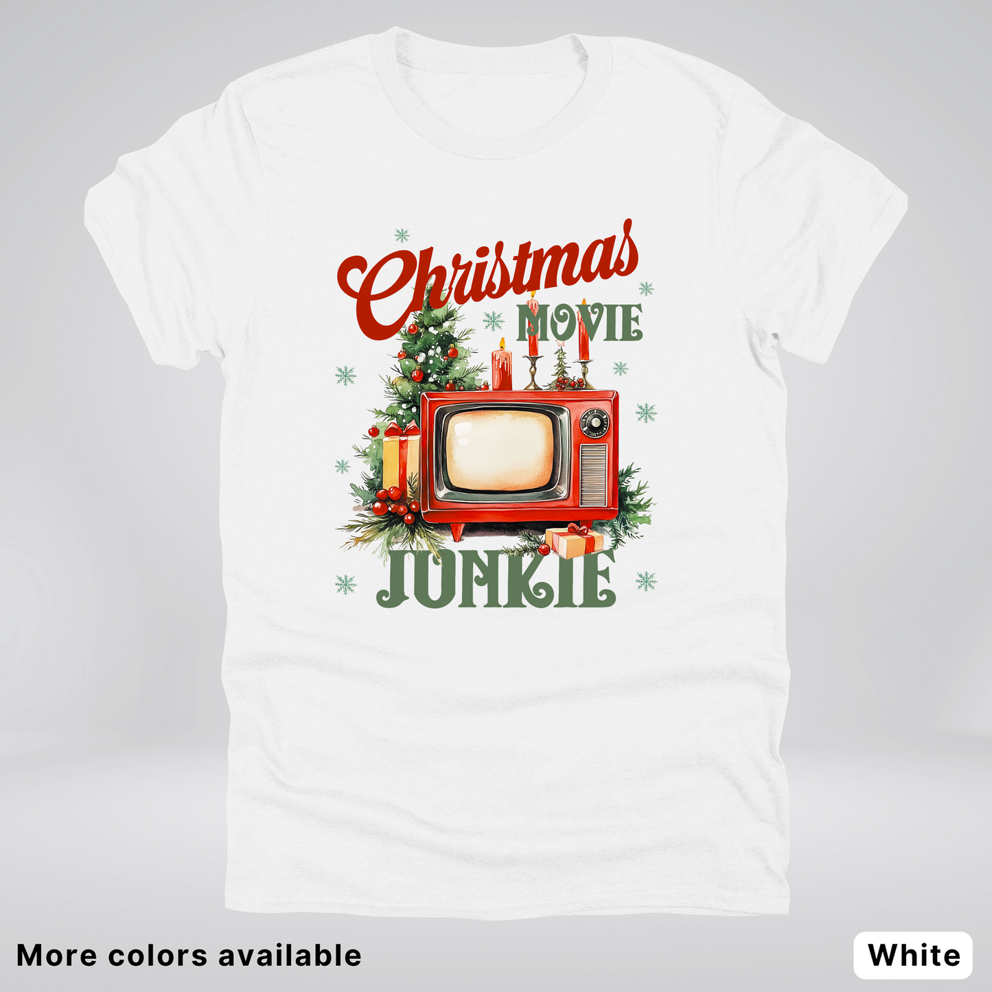 Vintage Christmas Movie Lover - T-Shirt