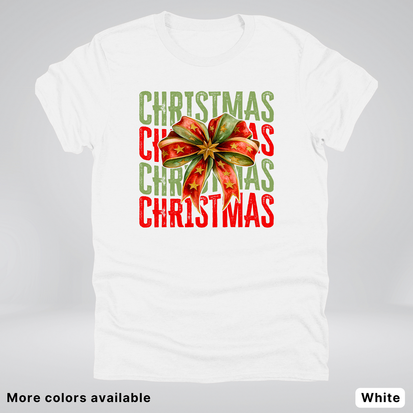 Christmas Star Bow - T-Shirt
