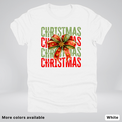 Christmas Star Bow - T-Shirt