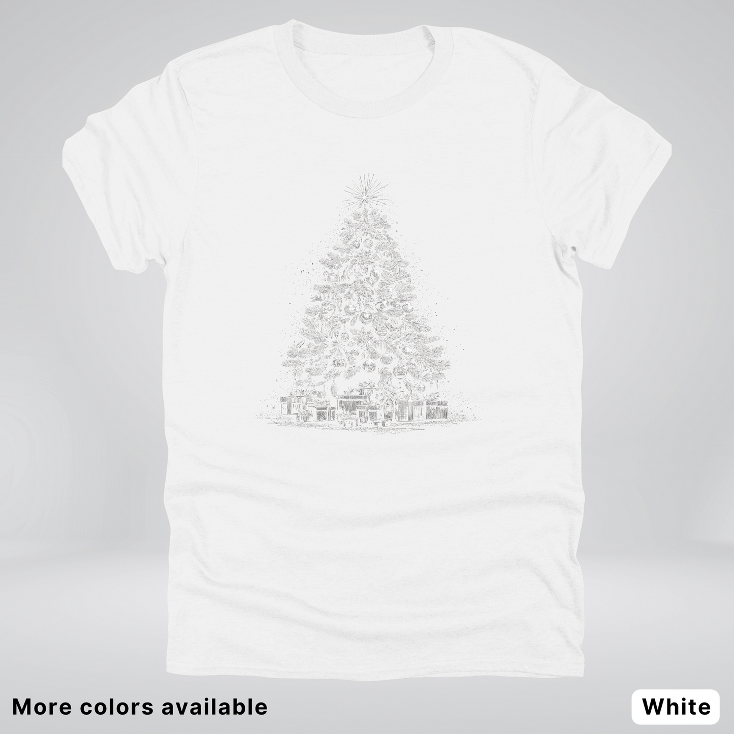 Classic Christmas Tree with Gifts - T-Shirt