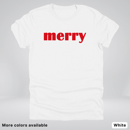 Merry - Red Design - T-Shirt