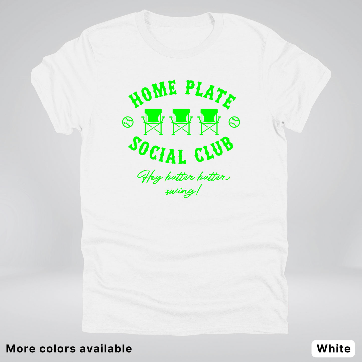 Home Plate Social Club – Green Design - T-Shirt