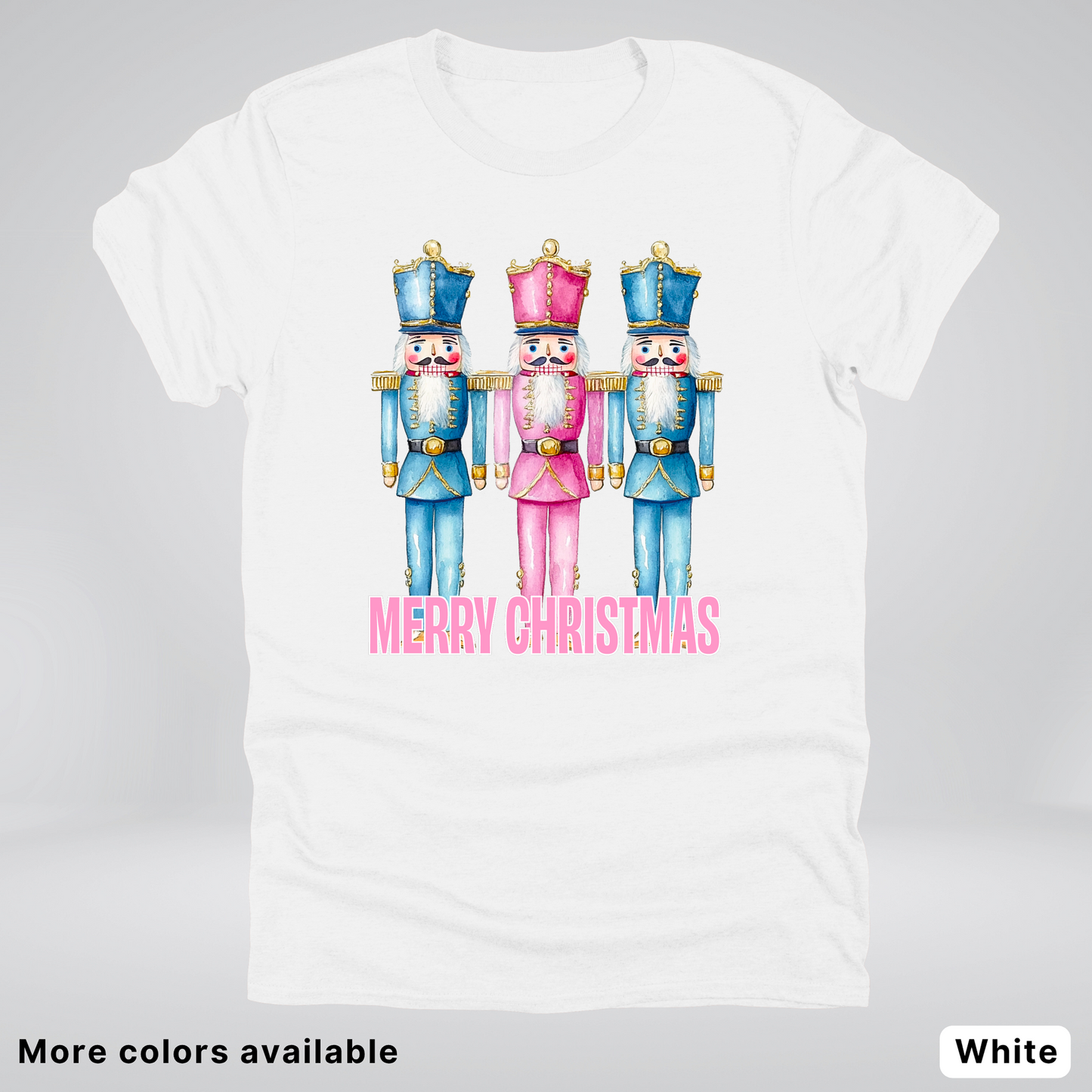 Merry Christmas Pastel Nutcrackers - T-Shirt