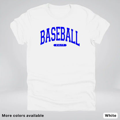 Baseball 24/7 – Blue Design - T-Shirt