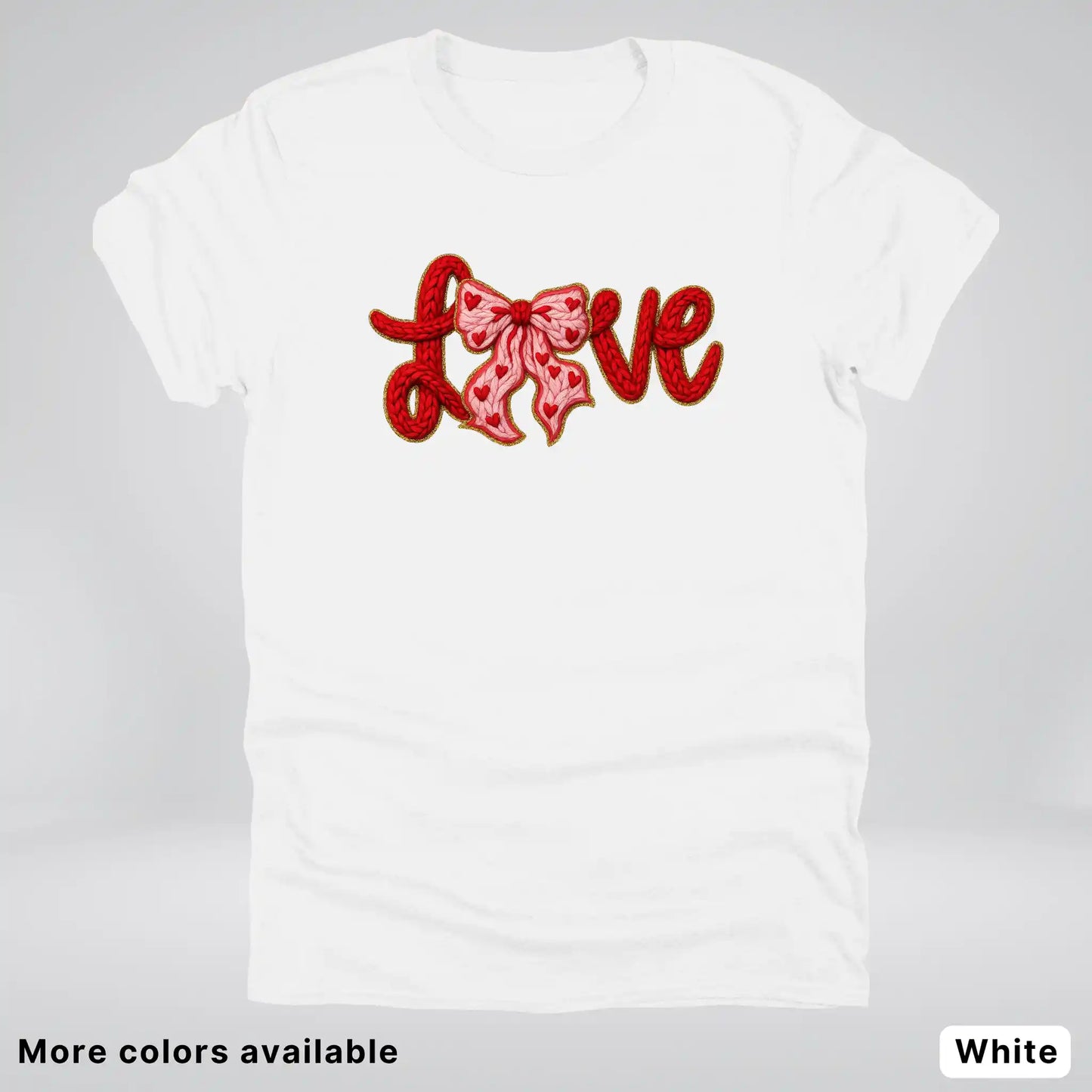 Love Bow Hook Yard Faux - T-Shirt