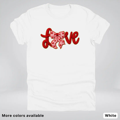 Love Bow Hook Yard Faux - T-Shirt