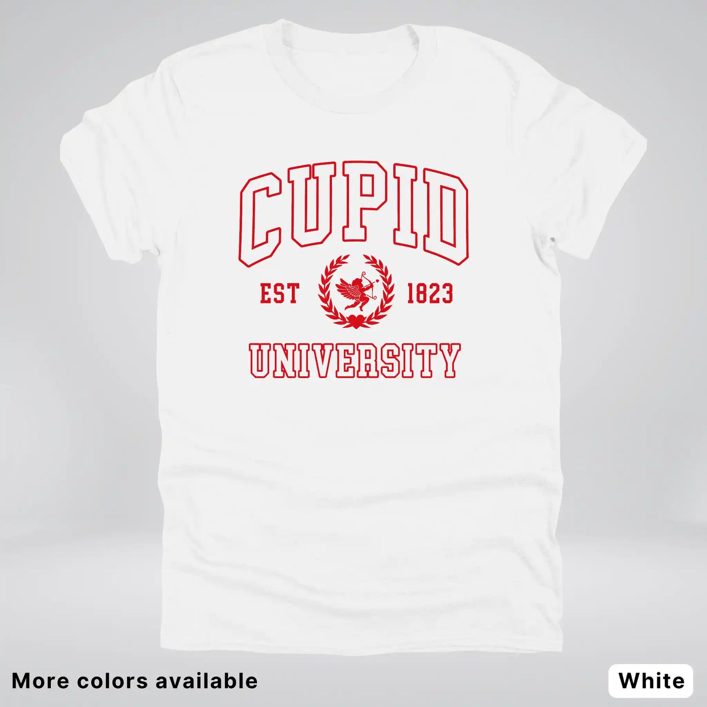 Cupid University Est 1823 - Red Design - T-Shirt