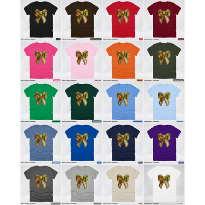 Forest Berry Bow Hook Yard Faux Look - T-Shirt