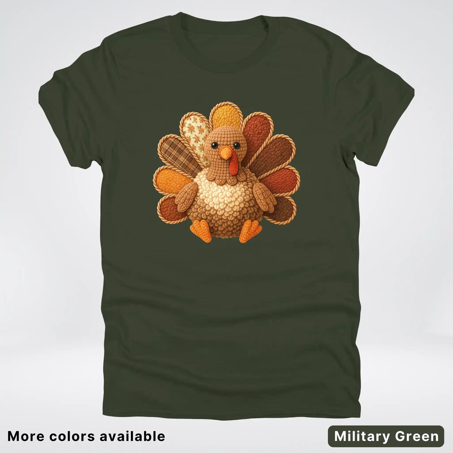 Fall Turkey Hook Yard Faux T-Shirt