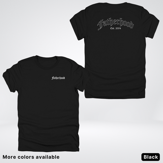 Custom Year Old English Fatherhood - White Design  – Father’s Day T-Shirt