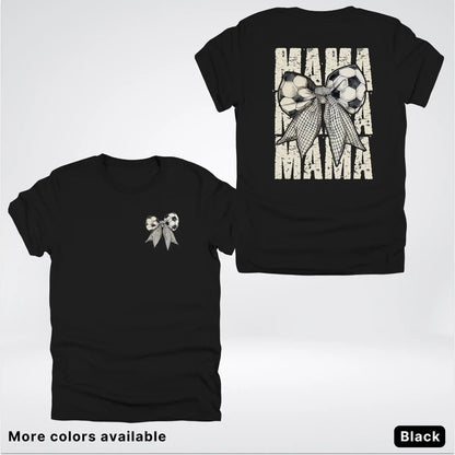 Soccer Mama Bow Coquette Graphic T-Shirt