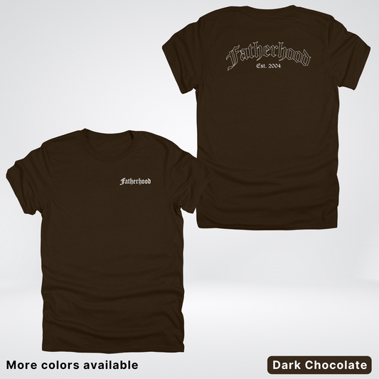 Custom Year Old English Fatherhood - White Design  – Father’s Day T-Shirt