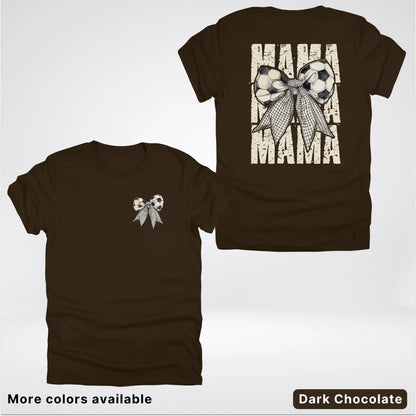 Soccer Mama Bow Coquette Graphic T-Shirt