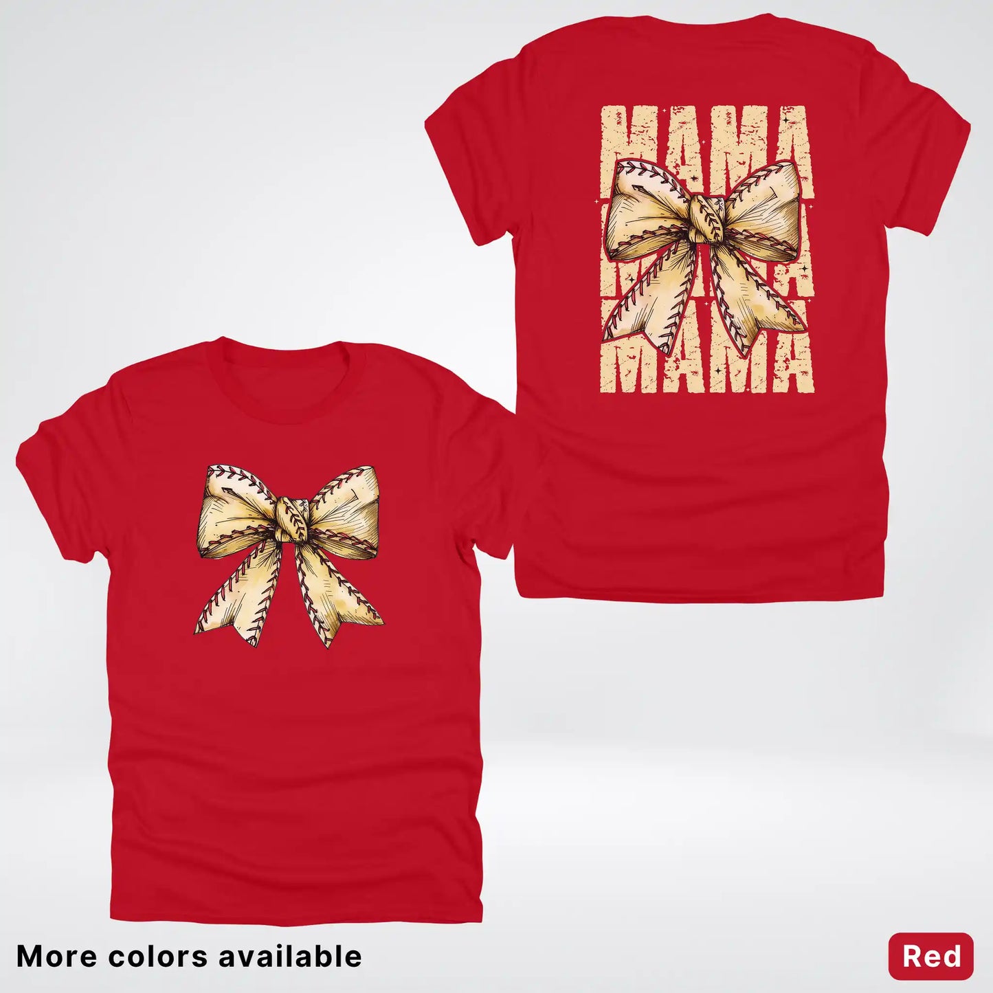 Softball Baseball Coquette Bow T-Shirt